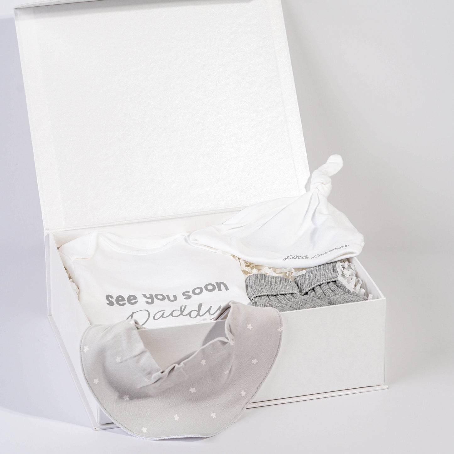 See You Soon Daddy White Magnetic Box