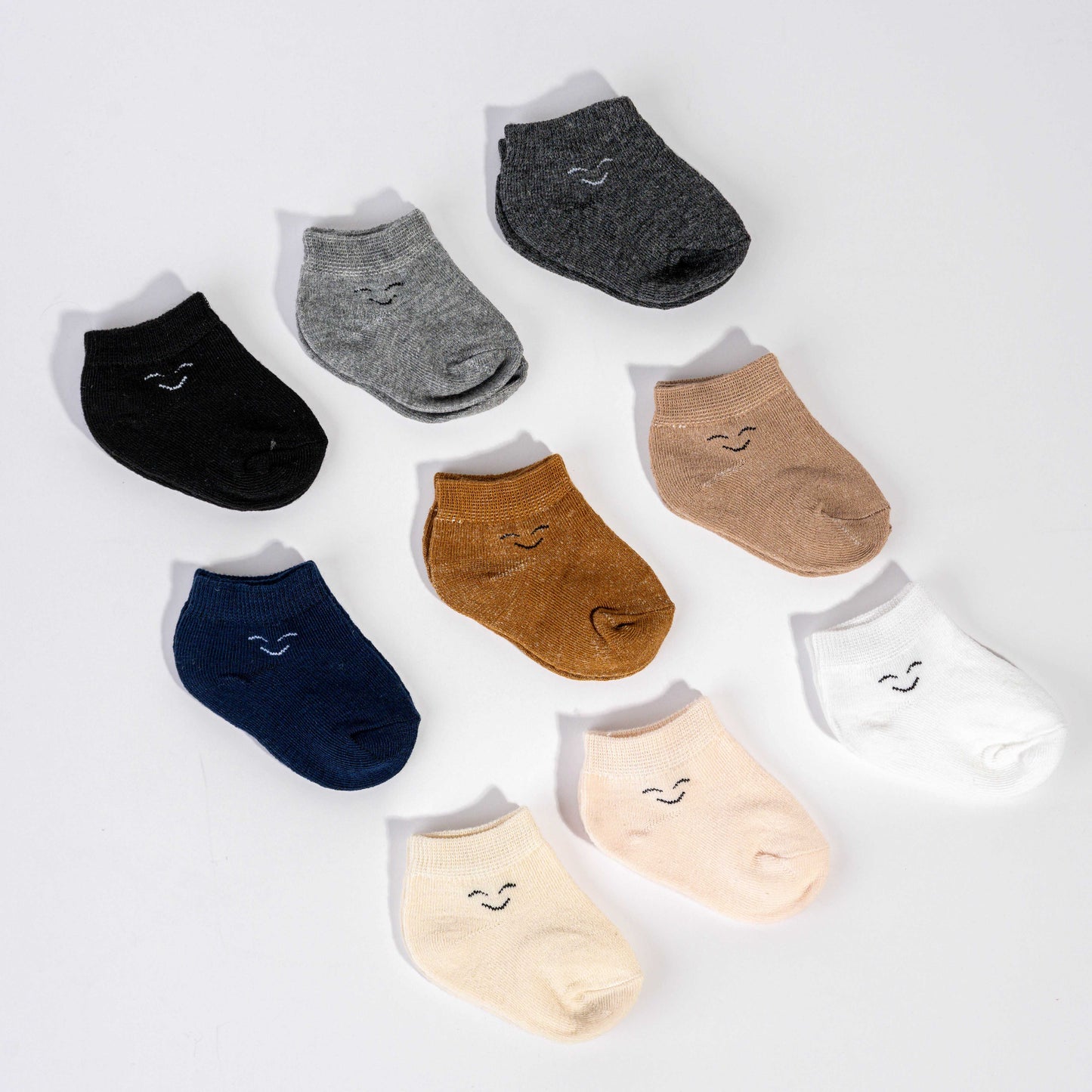 Baby Born Neutral Smiley Socks