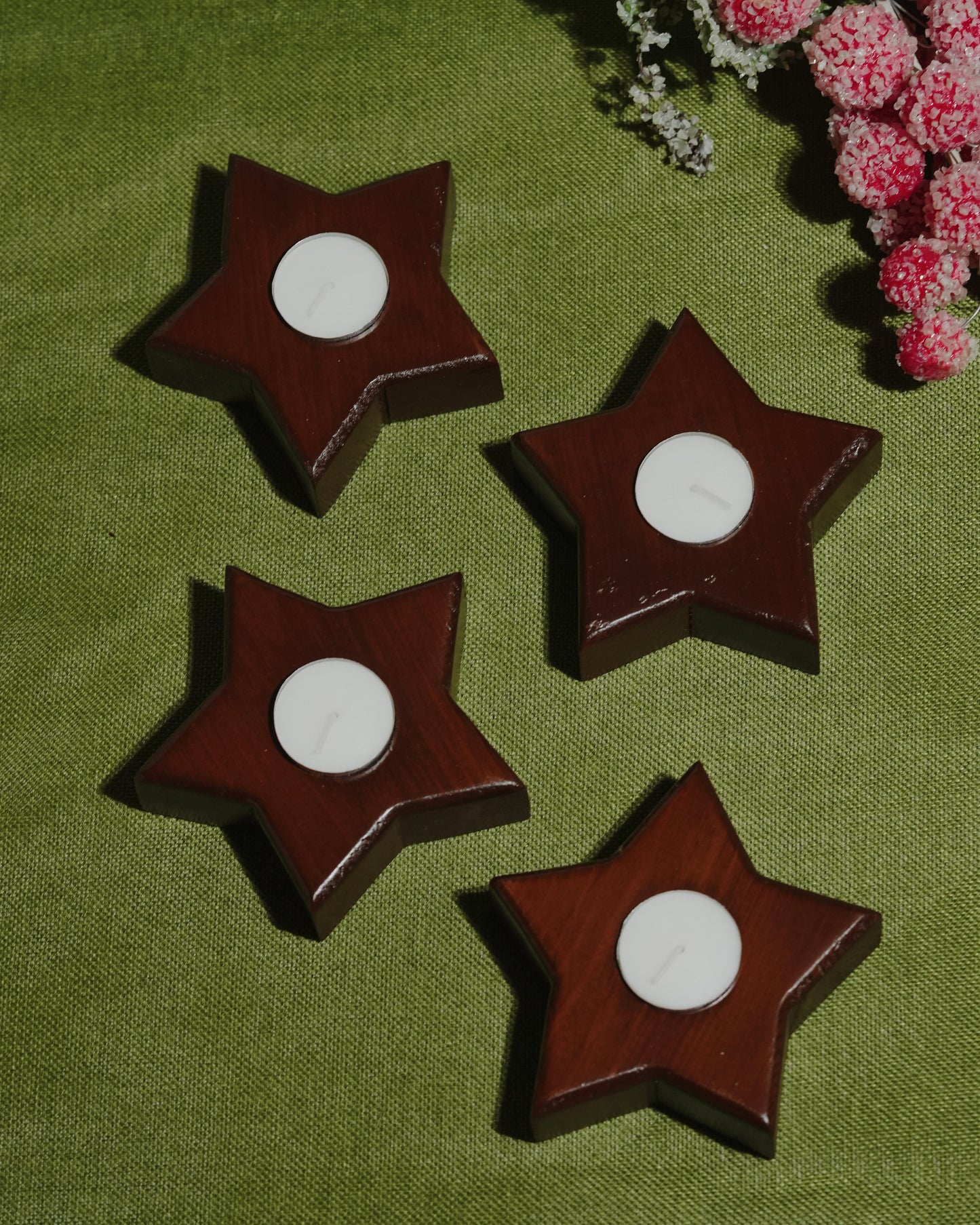 Christmas Wooden Candle