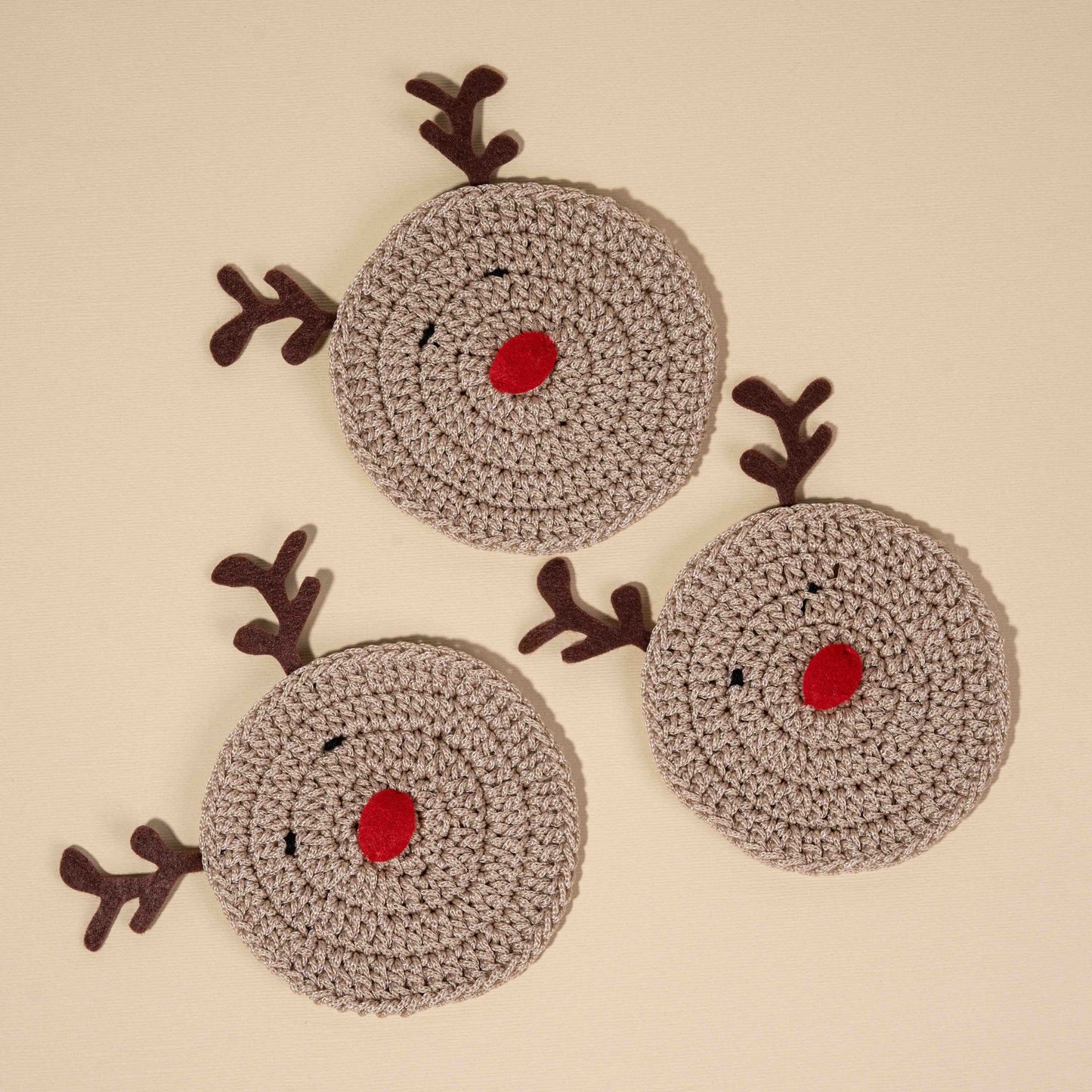 Christmas Handmade Coasters Set of 3