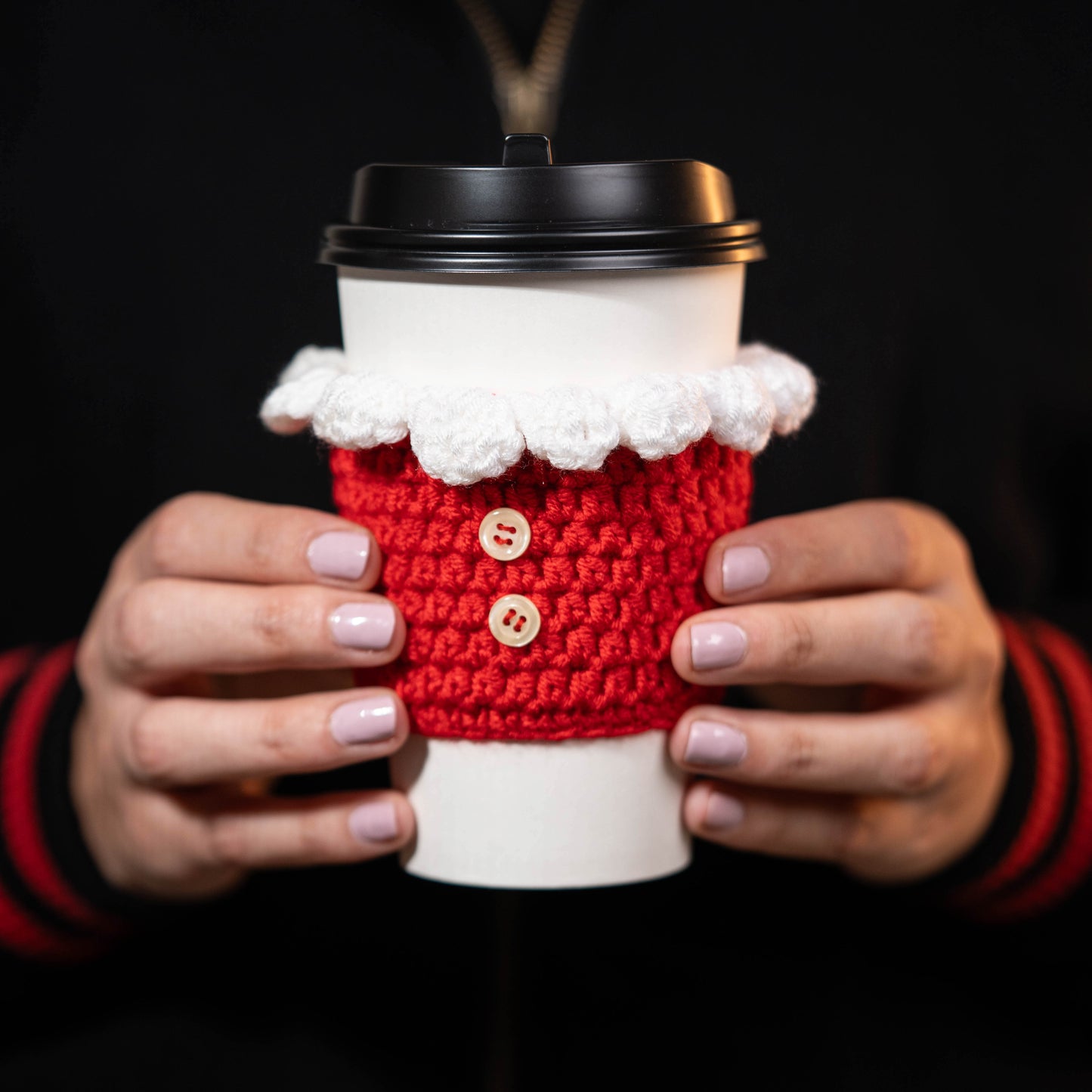 Handmade Santa Cup Sleeve