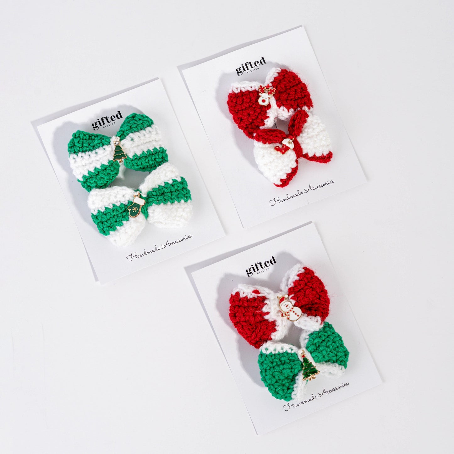 Handmade Girl Christmas Bows