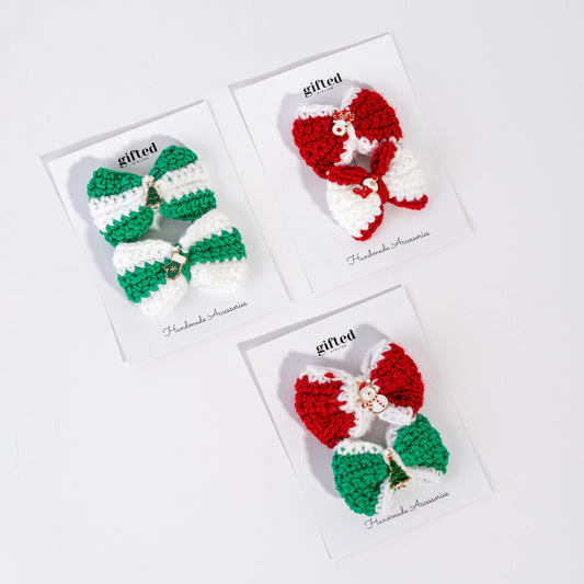 Handmade Girl Christmas Bows