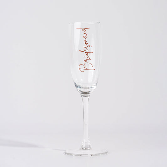 Customized Round Champagne Glass