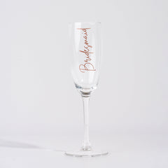 Customized Round Champagne Glass