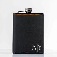 Customized Flask Faux Leather Case