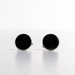 Black and Silver Cufflinks