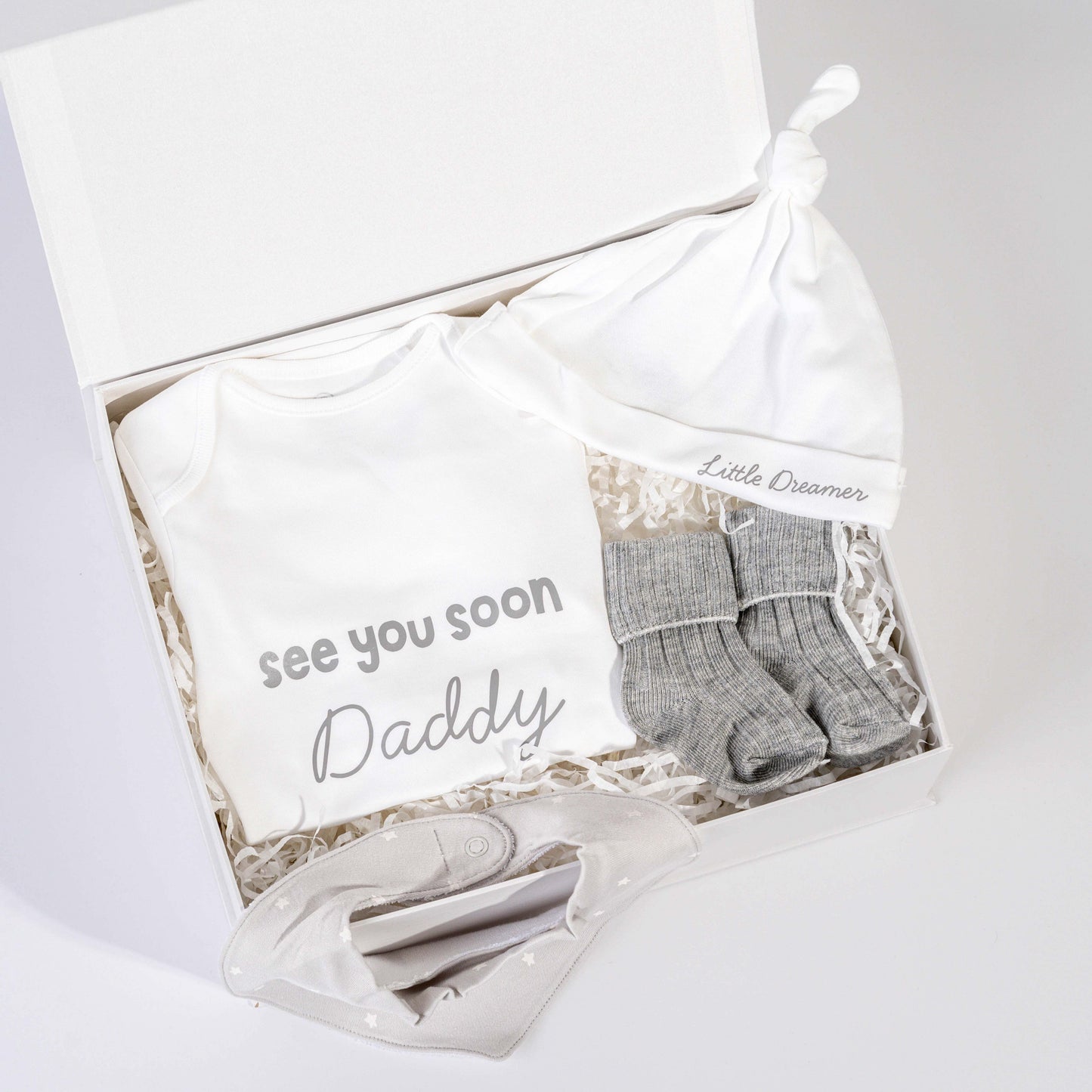 See You Soon Daddy White Magnetic Box