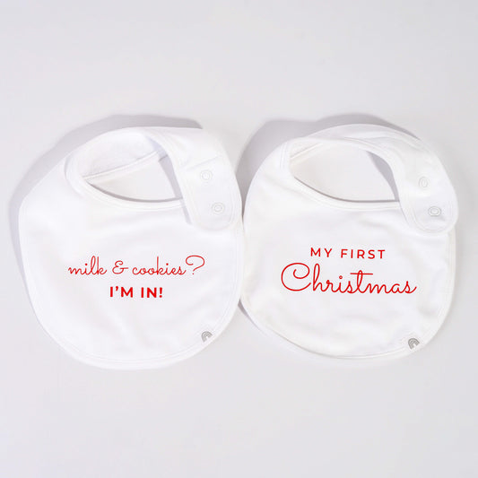 New Born Christmas Bib