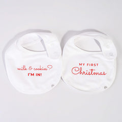 New Born Christmas Bib