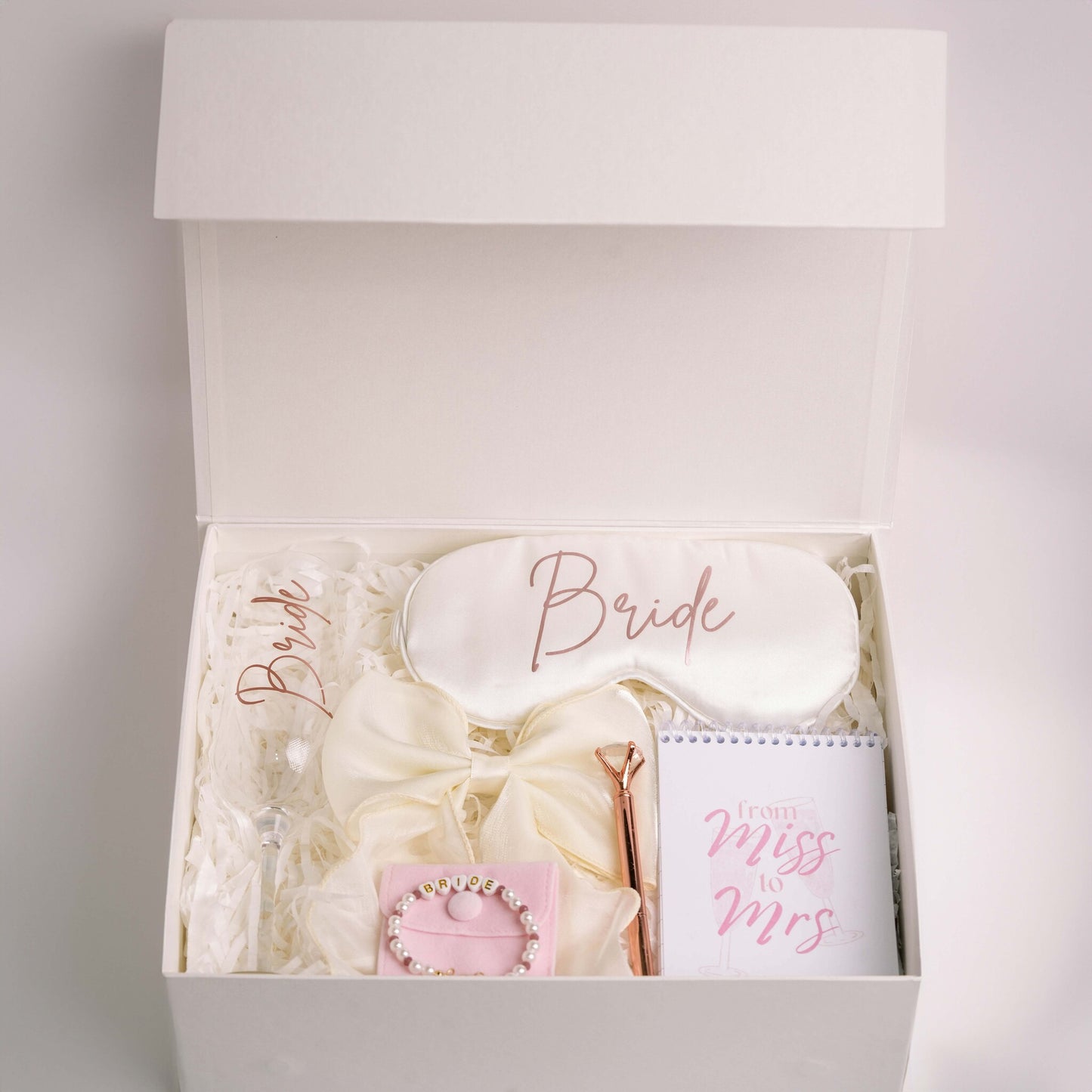 Blushing Pearl White Bridal Box
