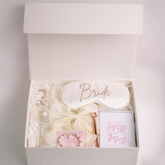 Blushing Pearl White Bridal Box