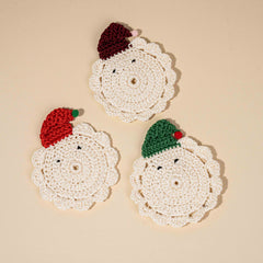 Christmas Handmade Coasters Set of 3