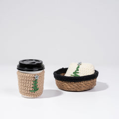Handmade Christmas Tree Cup Sleeve